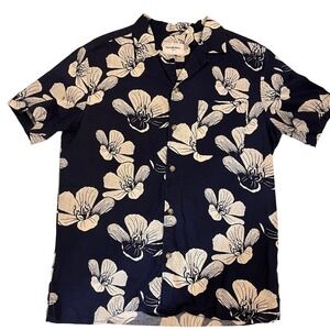 Goodfellow & Co Floral Print Camp Shirt Short Sleeve‎ Button Up Shirt M